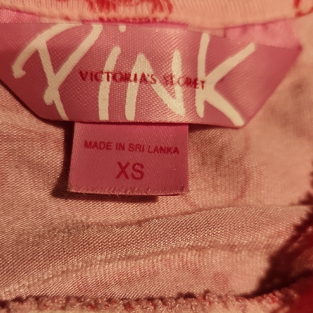 Victoria's Secret Pink Printed Chemise with Lace - Picture 2 of 6